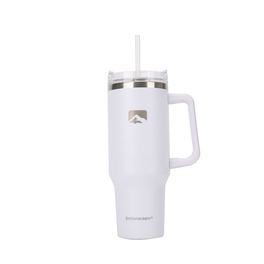 Tumbler with Straw and Lid 40oz White